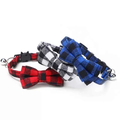 Dansky Cat Collars with Bow Tie and Bell,Personalized Breakaway Kitten Collar for Girl Boy Cats,Cute for Kitty Kitten Adult Cats
