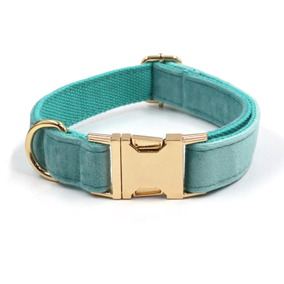 Dansky Wholesale Fashion Design Soft Velvet Puppy Necklace Dog Collars With Custom Laser logo Dog Collar
