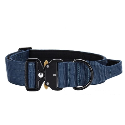 DANSKY Heavy Duty Tactical Dog Collar Adjustable C5 Nylon Webbing with Metal Buckle and Soft Handle Ready to Ship