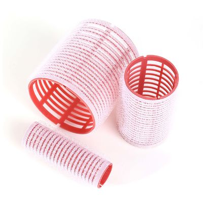 DANSKY DIY Salon Hairdressing Styles Set Long & Short Hair Roller Heatless Plastic Nylon Hair Rollers with Hot Temperature Clips