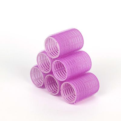 Self-Grip Plastic Hair Roller Volumizing Hook Hair Rollers Set Pink for Velcro Curlers for Short Medium Hair