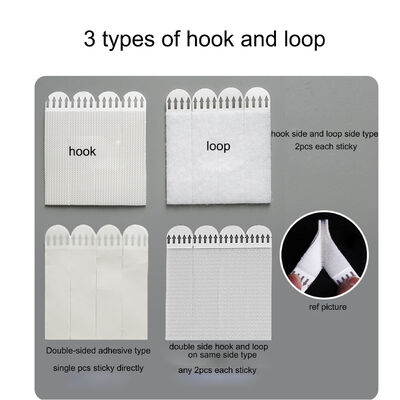 Dansky Self Adhesive Picture Frame Removable No Damage Hanging Strips Double Side Tape Hook and Loop