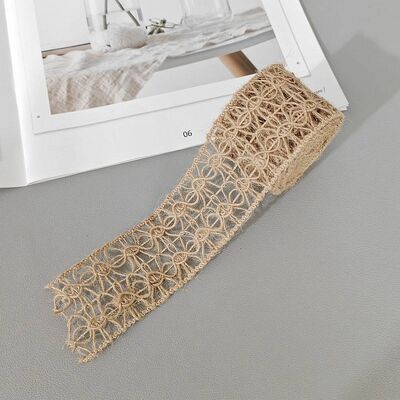 Dansky Golden Jute Twine & Ribbon - Handmade Bow Decor for Holiday Crafts & DIY Home Projects