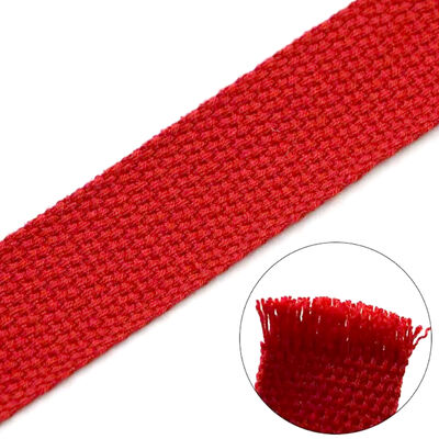 Dansky Custom Logo Polyester Cotton Webbing Straps Sustainable Plain Multi-Color Knitted Cotton Plain Webbing Tape for Bags