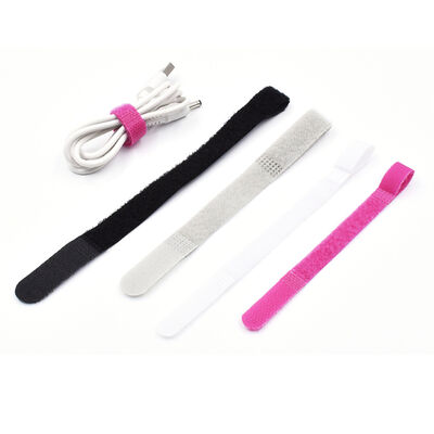 Dansky Custom Colorful P Type Magic Tape Cable Tie for Charger or Ear Phone Wires  Nylon Hook and Loop Strap Tape