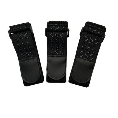 DANSKY Adjustable Wave Rubber Non-Slip Self-Adhesive Elastic Strap with Buckle Hook and Loop Fastener