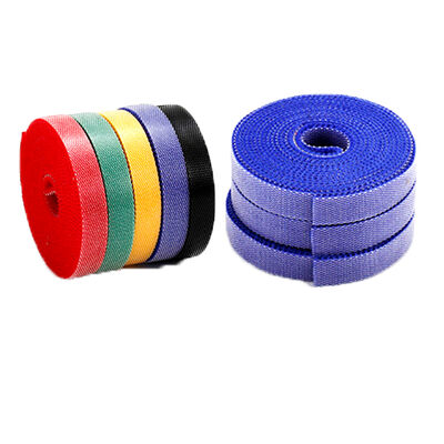 Dansky Custom Size Color Self-Adhesive Cable Ties Strap Eco-Friendly Back-to-Back Hook Loop Strap Tape Cable Management