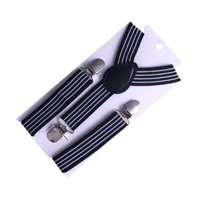 DANSKY Adult Suspender Straps Adjustable Elasticated Unisex Women Men Y Shape Elastic Clip-on Suspenders 3 Clip Pants Braces