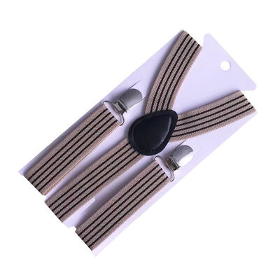 DANSKY Adult Suspender Straps Adjustable Elasticated Unisex Women Men Y Shape Elastic Clip-on Suspenders 3 Clip Pants Braces