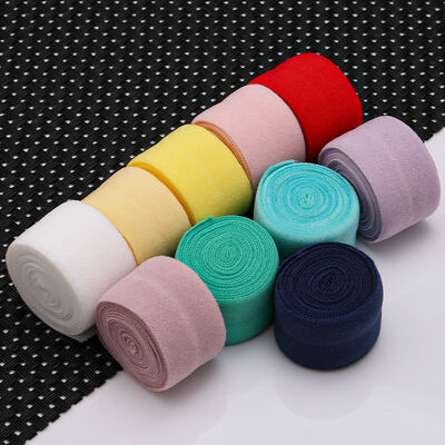 DANSKY 3/4 Inch (20mm) Wide Fold Over Elastic  - 10 Yard Roll | Sewing Elastic for Lingerie, Headbands & Baby Hair Bows