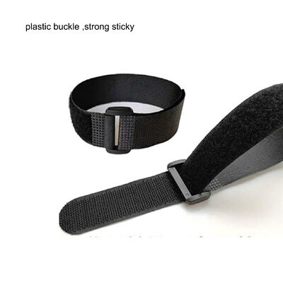 DANSKY Nylon Polyester Standard  Hook and Loop Strap With Plastic Buckle Reusable Self-lock Cinch Strap