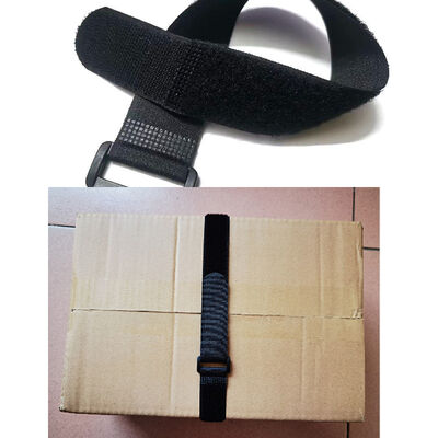 DANSKY Nylon Polyester Standard  Hook and Loop Strap With Plastic Buckle Reusable Self-lock Cinch Strap
