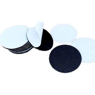 DANSKY Custom Hook and Loop  Nylon Reusable Polka Dot Round Adhesive Quiet Hook and Loop Die Cut Hook and Loop