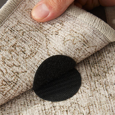 DANSKY Custom Hook and Loop  Nylon Reusable Polka Dot Round Adhesive Quiet Hook and Loop Die Cut Hook and Loop