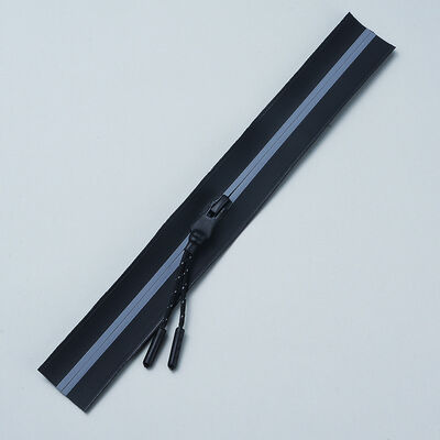 DANSKY Factory New Arrival #3 Nylon Waterproof Open-End Zipper with Reflective Tape - Ideal for Garments, Tents, Fire Suits
