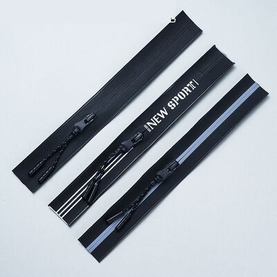 DANSKY Factory New Arrival #3 Nylon Waterproof Open-End Zipper with Reflective Tape - Ideal for Garments, Tents, Fire Suits