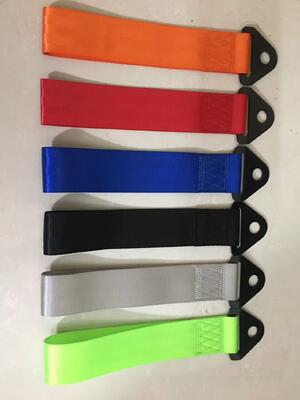 Dansky Racing Tow Strap, Car Modification Sports Trailer Belt Fit for Front or Rear Front Bumper Decorative