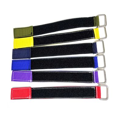 DANSKY Custom Adhesive Strip Tape Reusable Adjustable Webbing Strap With Buckle Nylon Hook and Loop Strap Cable Ties Fastener