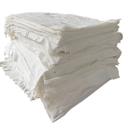 DANSKY Cotton Waste Cloth Scraps, Lint-free White Industrial Wiping Rags, Water-absorbent Machine Cleaning Cloths for Oil Stains