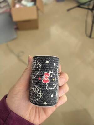 Dansky Custom Pattern & Logo Self-Adhesive Hair Rollers - Multi-Color Portable Curlers for Air Bangs Styling