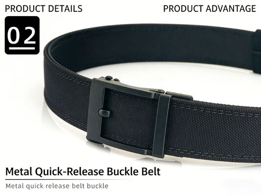 DANSKY New Style Aluminum Alloy Outdoor Nylon Belt Men's Elastic Waist Belt for Workwear - Custom Logo