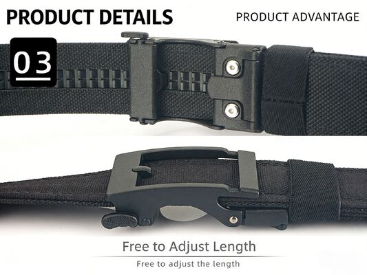 DANSKY New Style Aluminum Alloy Outdoor Nylon Belt Men's Elastic Waist Belt for Workwear - Custom Logo