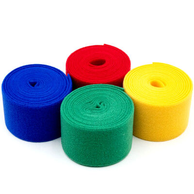 Dansky Custom Color and Size Double Side Fabric Loop Soft Nylon Fabric Reusable Loop Tape Soft Loops