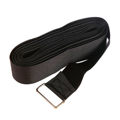 Dansky Custom Self-Locking Black Cargo Hook and Loop Pallet Strap with Metal Buckle Logistics Packaging Strap