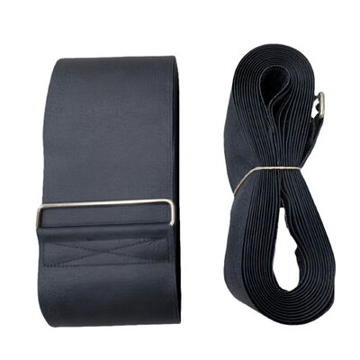 Dansky Custom Self-Locking Black Cargo Hook and Loop Pallet Strap with Metal Buckle Logistics Packaging Strap
