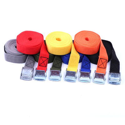 DANSKY Custom Size Lashing Strap Polyester Ratchet Strap with Cam Buckle Retractable Ratchet Tie Down