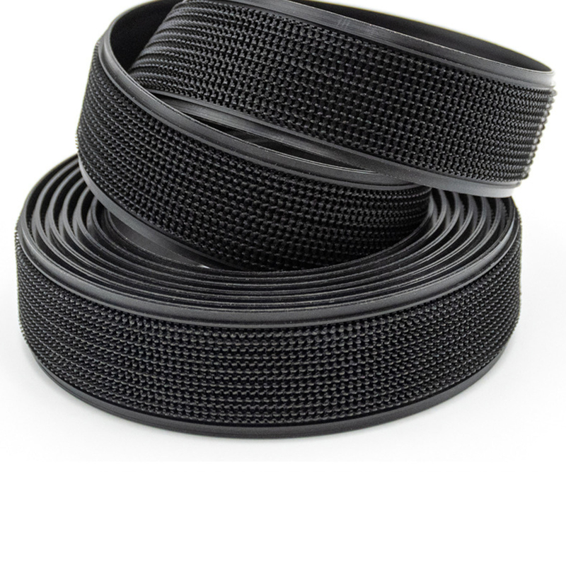 hot selling ABS Rubber strip fastener tape  plastic hard injection hook and loop tape  for Card slot curtains