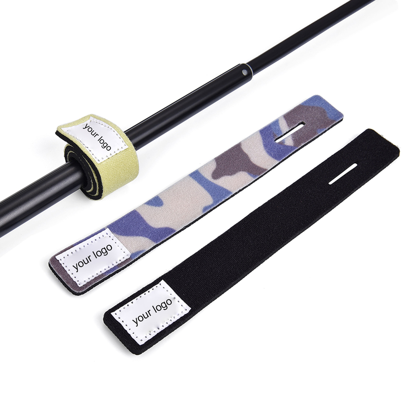 Durable Multi-color Neoprene Fish Accessories Tackle Tie Fishing Rod Straps With Adjustable hook and loop