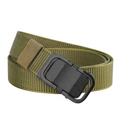 Dansky Automatic Metal Buckle Belt Nylon Webbing Men Waist Outdoor Waist Belt Tactical Belt for Men