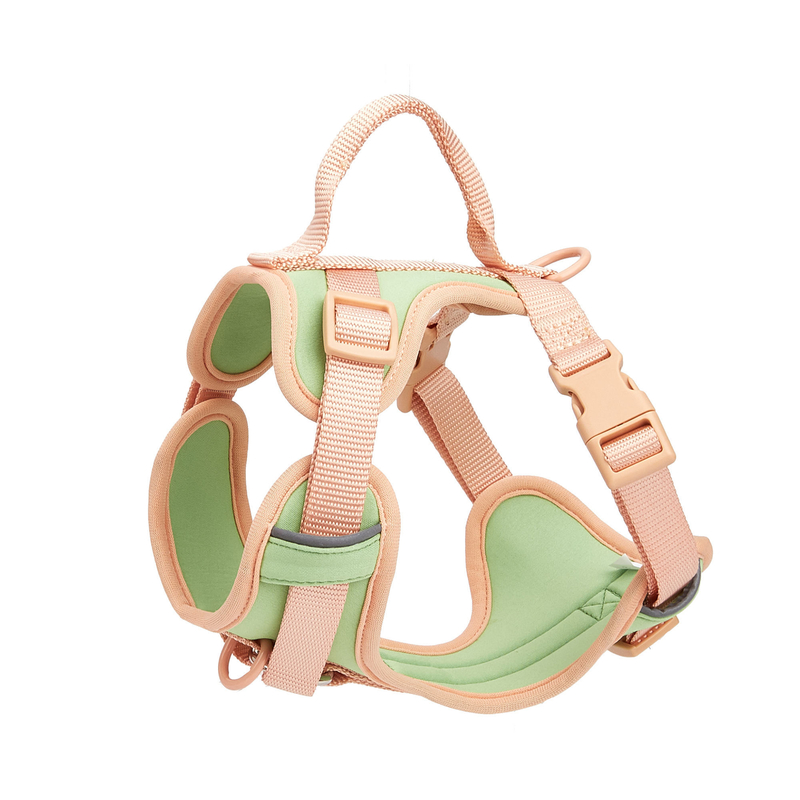 Dansky Comfortable Dog Harness Hot-Selling Breathable Vest Durable Nylon Polyester Solid Western Style for Chest Back Support
