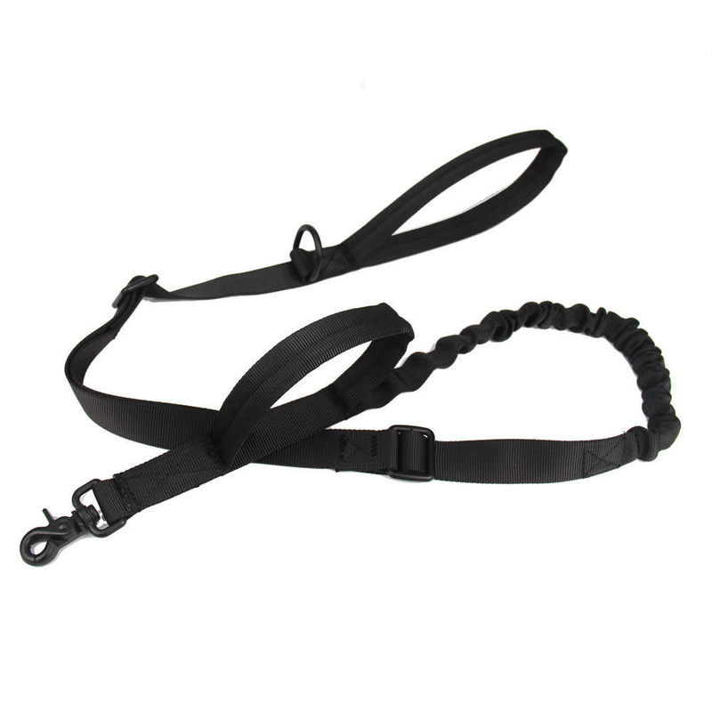 Dansky Extended Stretch Adjustable Nylon Dog Leash Outdoor Enthusiast Training Tactical Dog Strap
