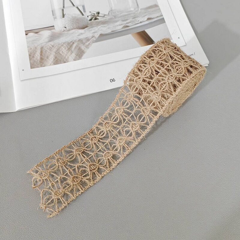 Dansky Golden Jute Twine & Ribbon - Handmade Bow Decor for Holiday Crafts & DIY Home Projects