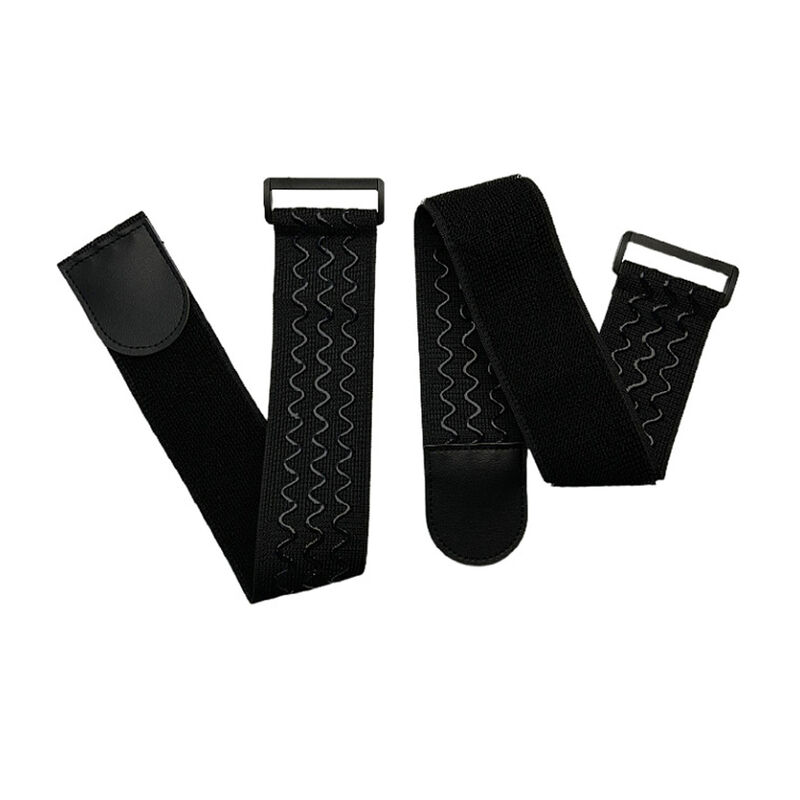 DANSKY Adjustable Wave Rubber Non-Slip Self-Adhesive Elastic Strap with Buckle Hook and Loop Fastener