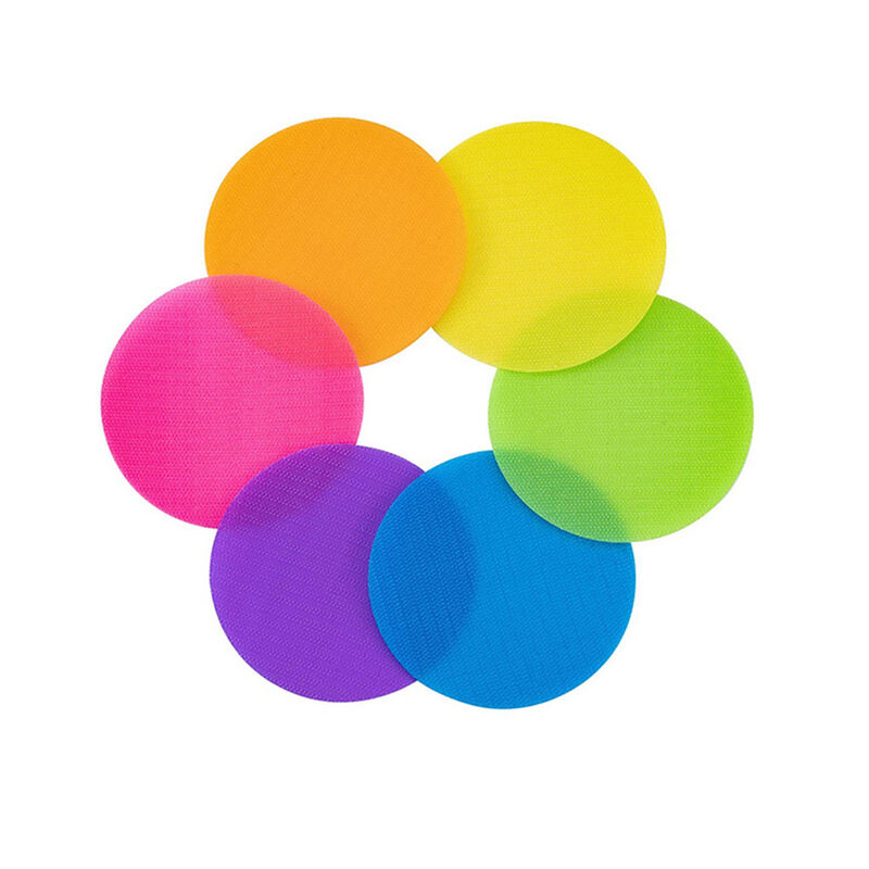 DANSKY Customized Colorful Carpet Marker Sitting Spot Die Cut Hook and Loop Dot Carpet Marker