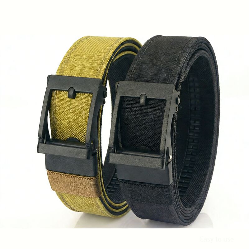 DANSKY Ratchet Belts for Men - Nylon Web Belt for Golf Tactical Work Casual, Adjustable Webbing with Ratcheting Buckle