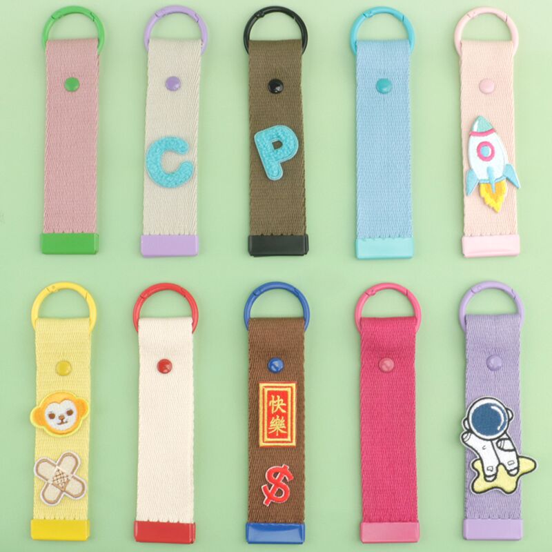 Apparel & Accessories Garment & Processing Accessories Webbing DANSKY Wash Label Canvas Fabric Strap Korean Charm Custom Small Iron on Patches DIY Bag Luggage Lanyard Tag DIY Keychain Keyring