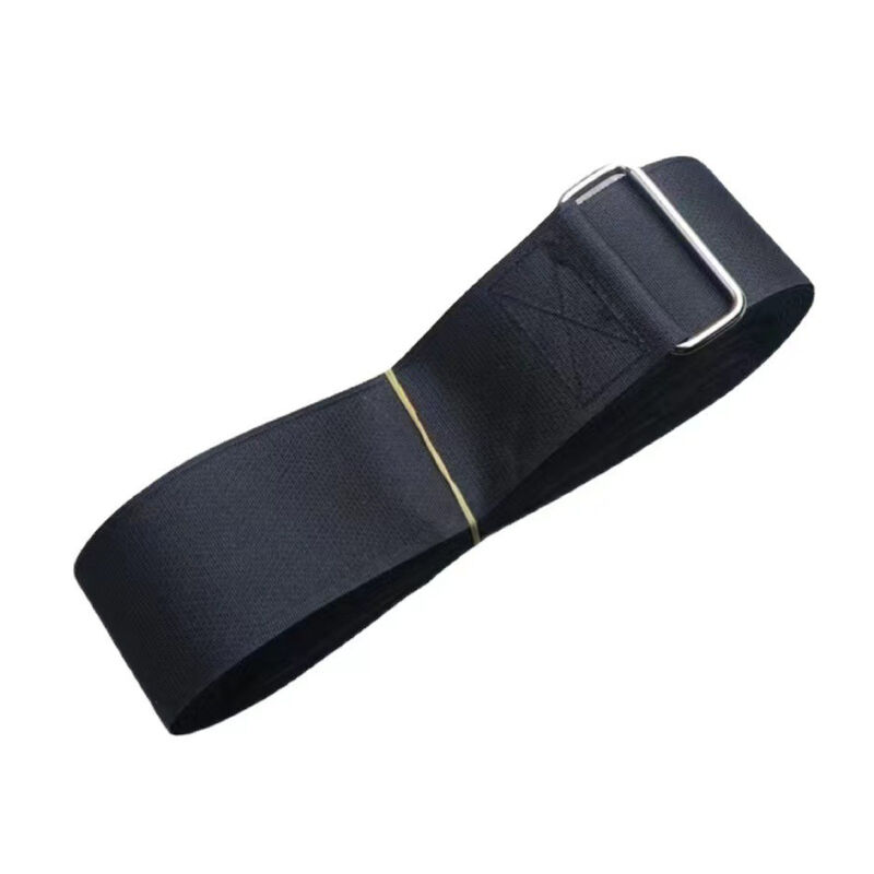 Dansky Custom Self-Locking Black Cargo Hook and Loop Pallet Strap with Metal Buckle Logistics Packaging Strap