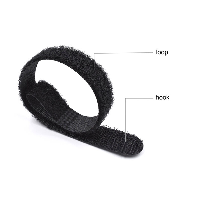 DANSKY Customized Size P-type Cable Tie Nylon Self-adhesive Ties Hook and Loop Fasteners for Cellphone Usb Data Wire Ear Phone